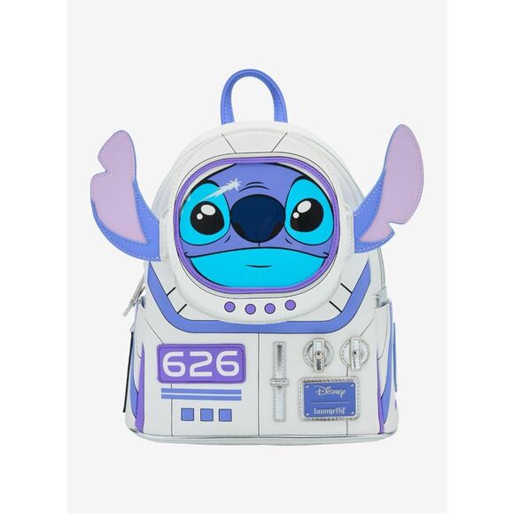 Loungefly Disney Lilo & Stitch Astronaut Stitch Figural Mini Backpack - Picture 2 of 5